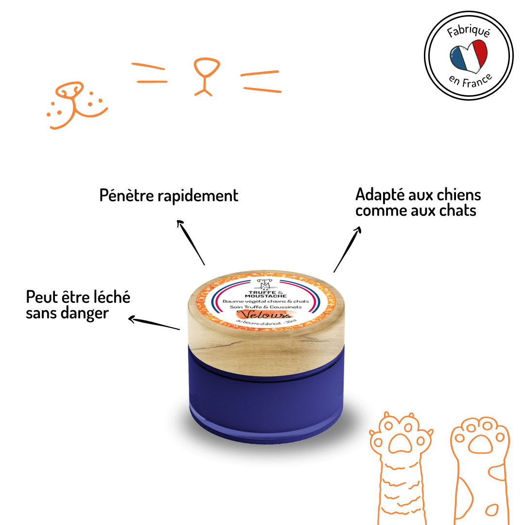 Baume Truffe & Coussinets pour chien & chat "Velours"