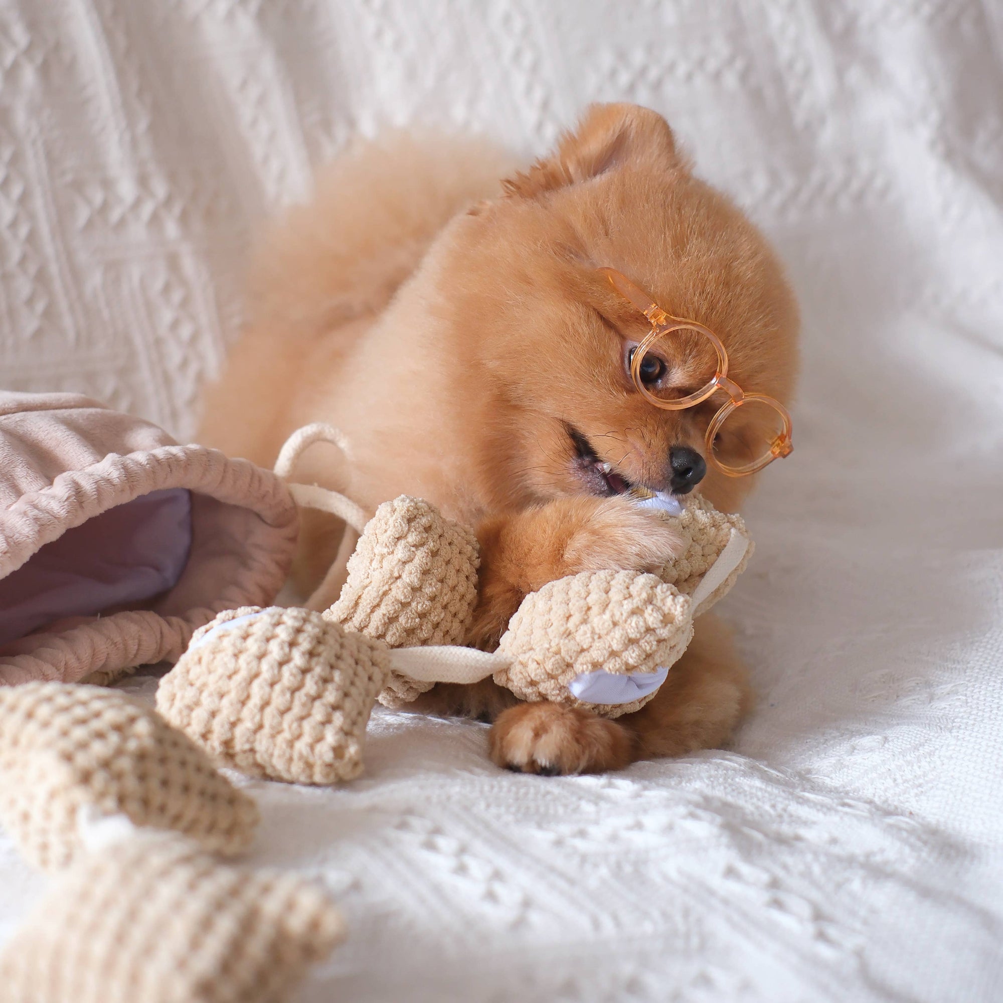 Popcorn - Peluche de fouille