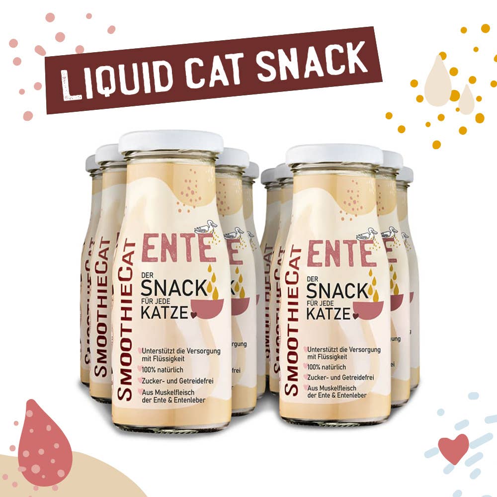 Smoothie pour chat au canard