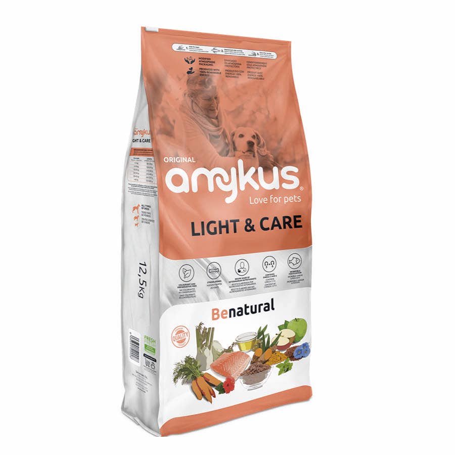 Croquettes Amykus Original Light & Care - nourriture pour chiens âgés
