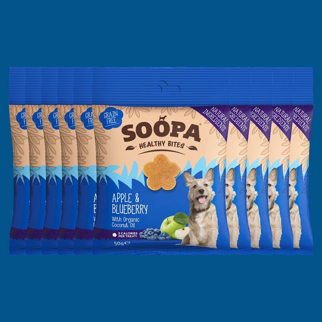 Friandises pour chiens aux pommes et aux bleuets