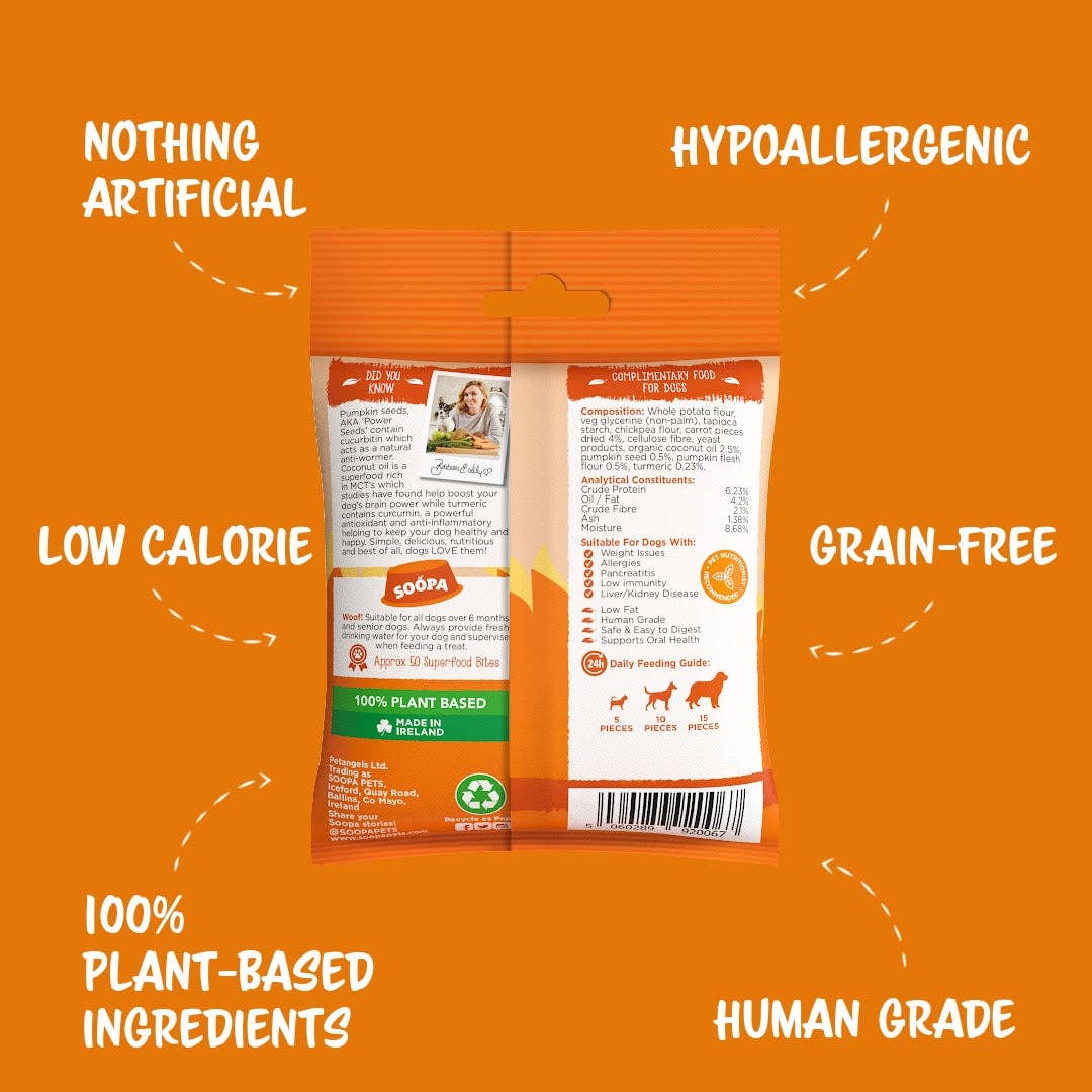 Friandises pour chiens aux carottes et à la citrouille